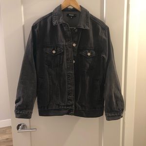 Oversized jean jacket